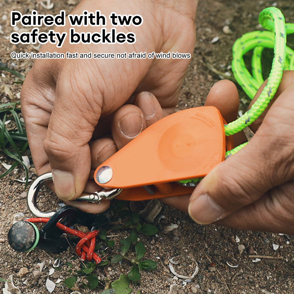Camping Rope with Ratchet Pulley Guy Lines S623