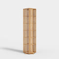 Walnut 6 Tier Bamboo Rotating Bookshelf E80129