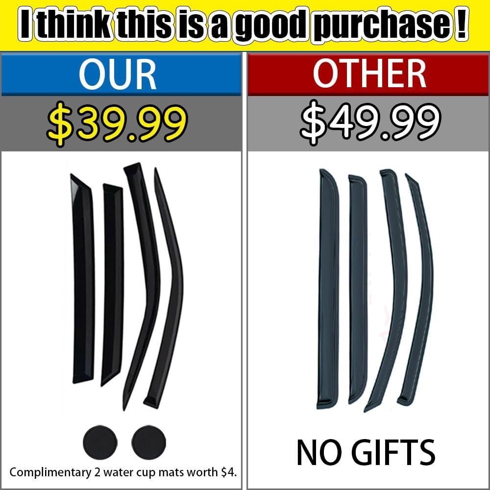 4 Rain Guards for Subaru Outback W984863