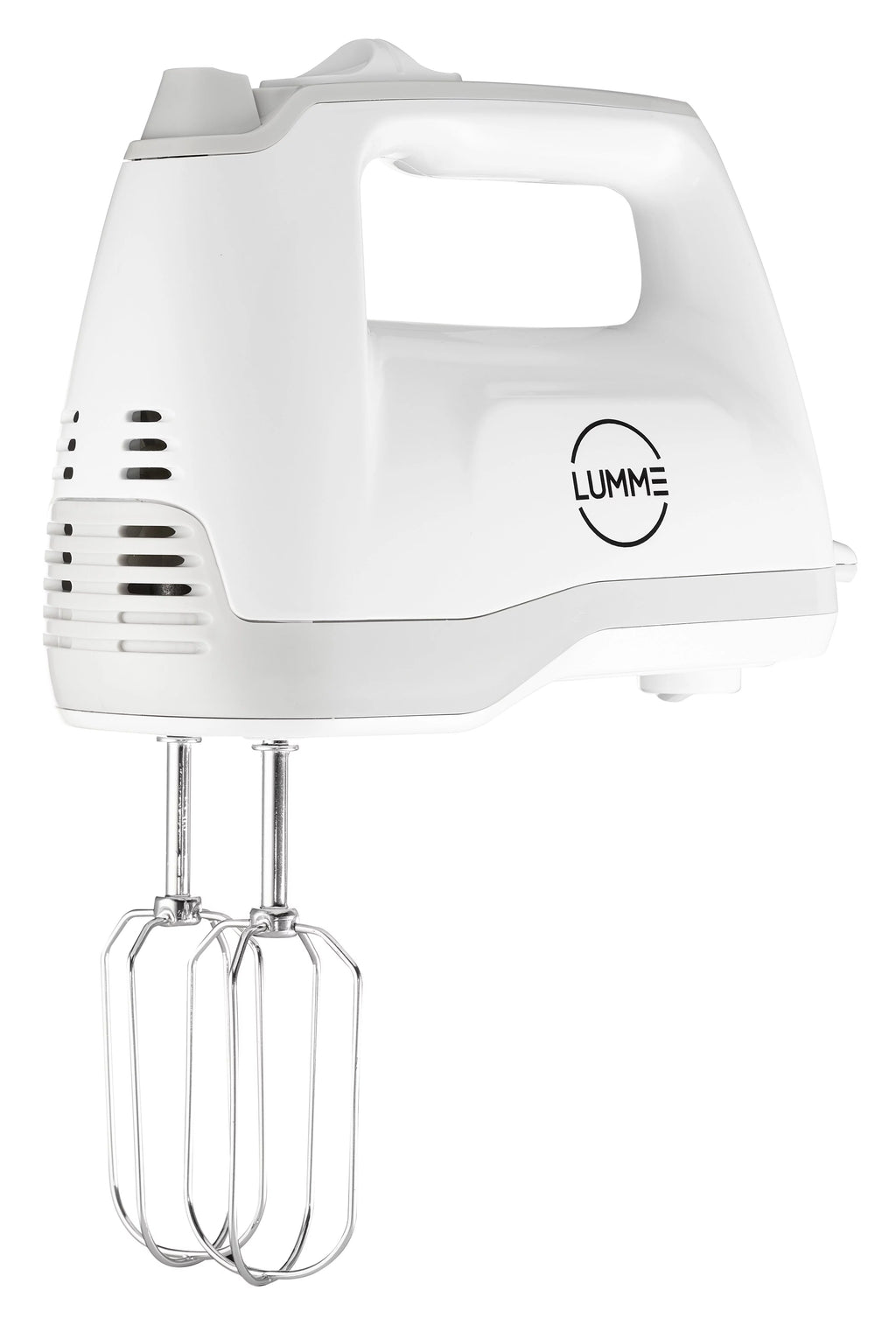 Grey Electric Hand Mixer with 5 Speeds, 2 Beaters, 2 Dough Hooks, Storage Case K5992