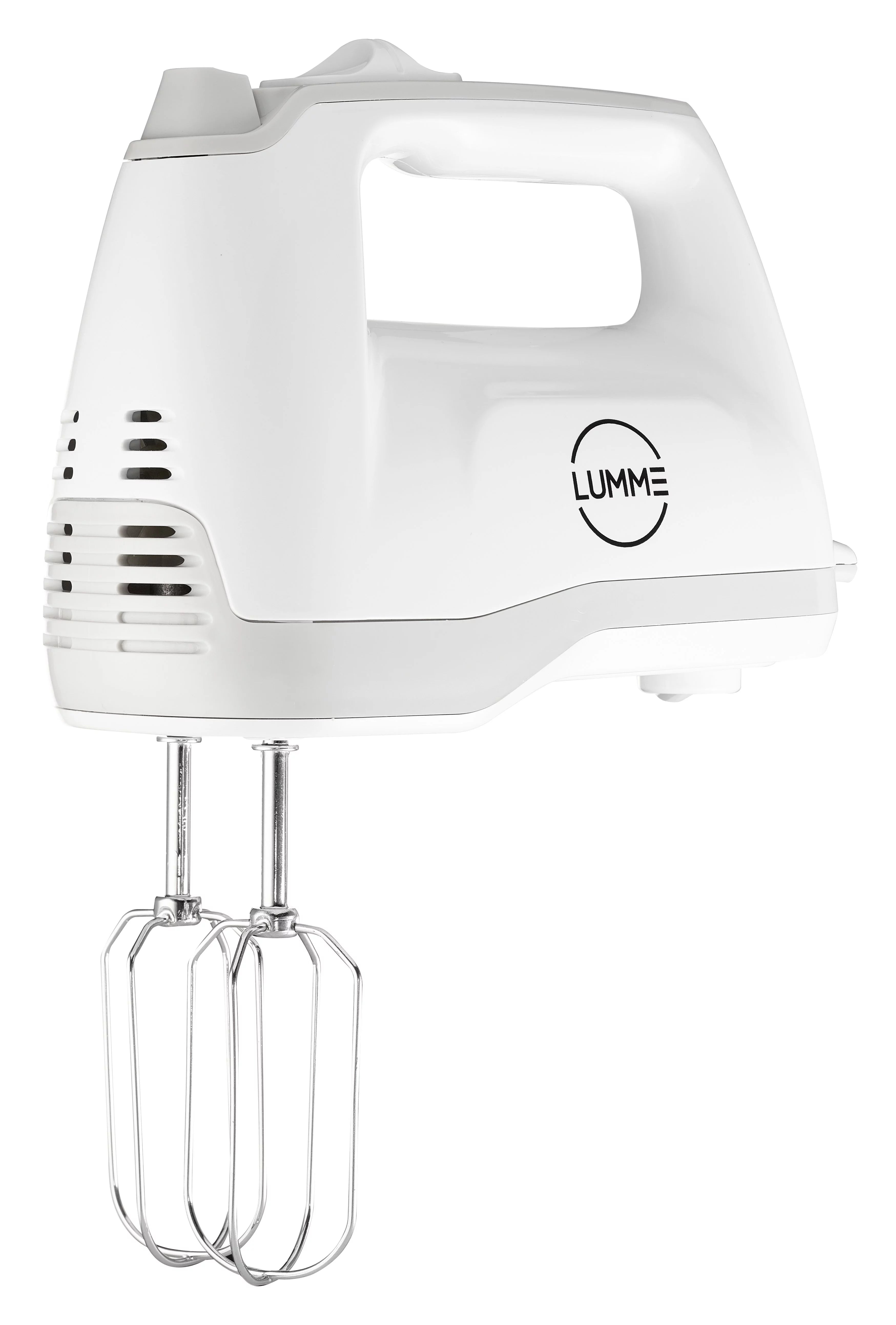 Grey Electric Hand Mixer with 5 Speeds, 2 Beaters, 2 Dough Hooks, Storage Case K5992