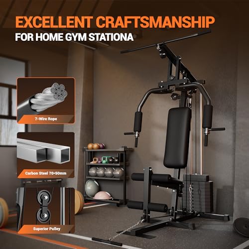 Multifunctional Home Gym Machine with Weight Stack T9711