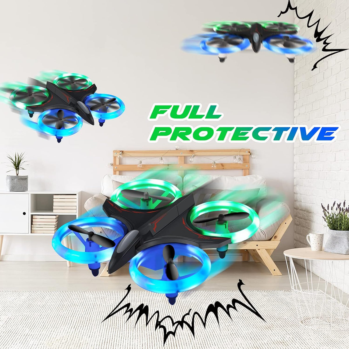 Mini LED RC Quadcopter Drone Z86405