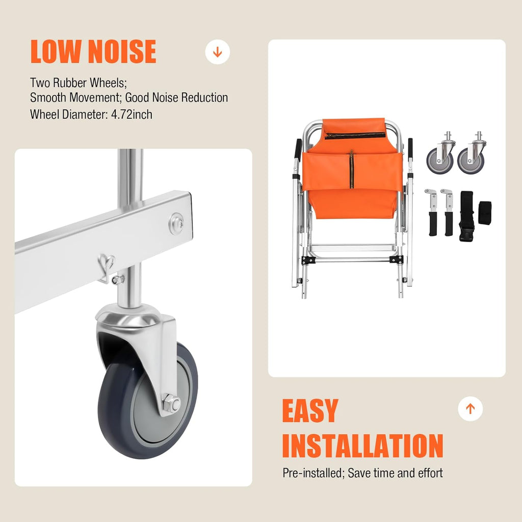 Orange Foldable Transport Wheelchair T56898