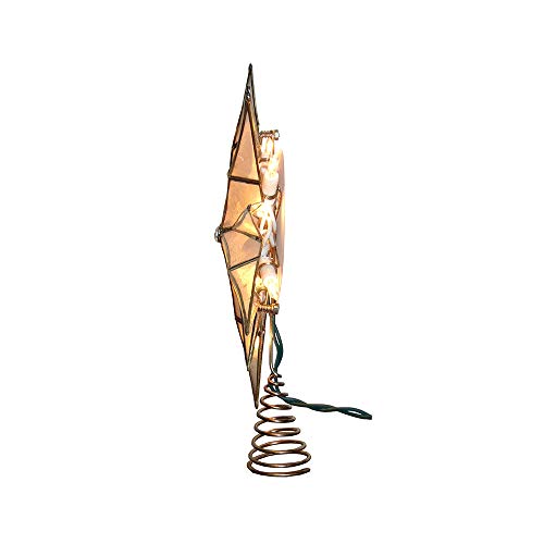10-Light 12-Point Capiz Star Treetop Z12316