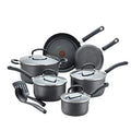 12 Piece Hard Anodized Nonstick Cookware Set, Black L3395