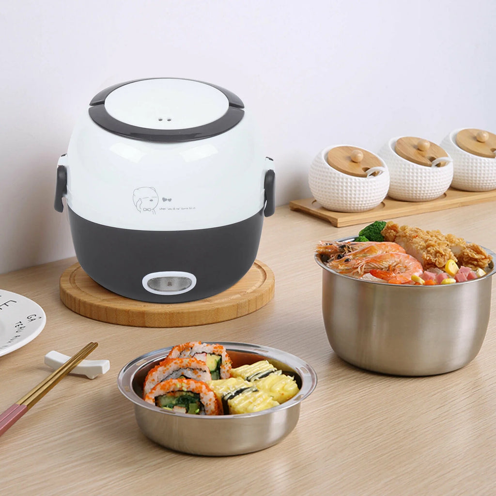 1.3L 2 Layers Electric Rice Cooker Stainless Steel U162700