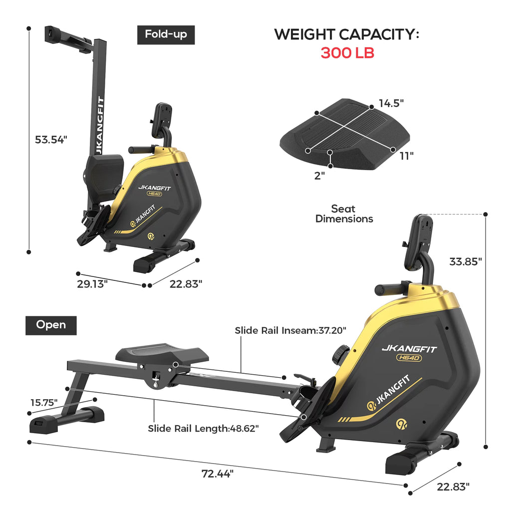 Folding Magnetic Rowing Machine V4154