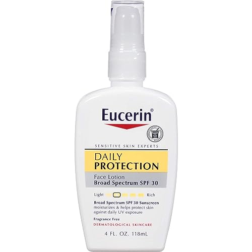 4 Fl Oz Broad Spectrum SPF 30 Face Sunscreen Lotion W48577