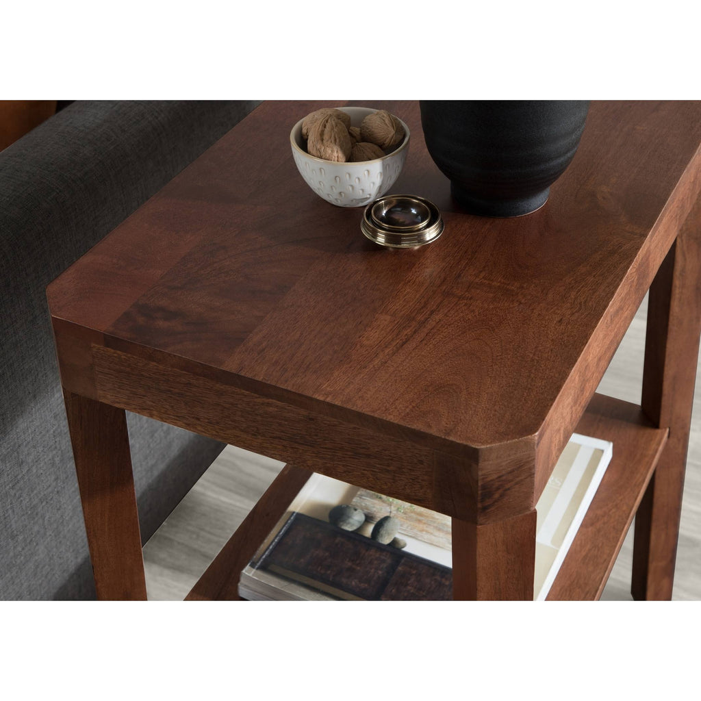Walnut Brown Wood Side Table X59277