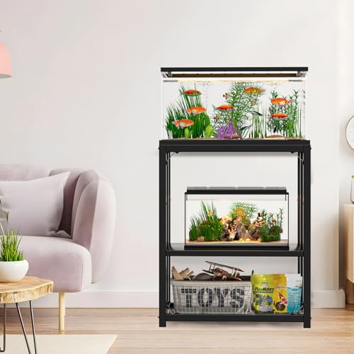 20 Gallon Metal Adjustable Fish Tank Stand Q4635