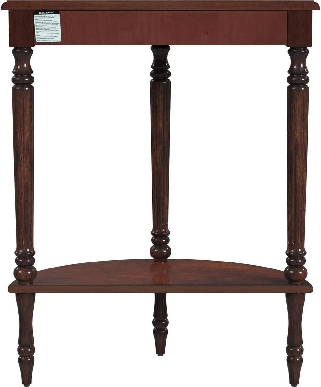 Cherry Brown Demilune Console Table O13665