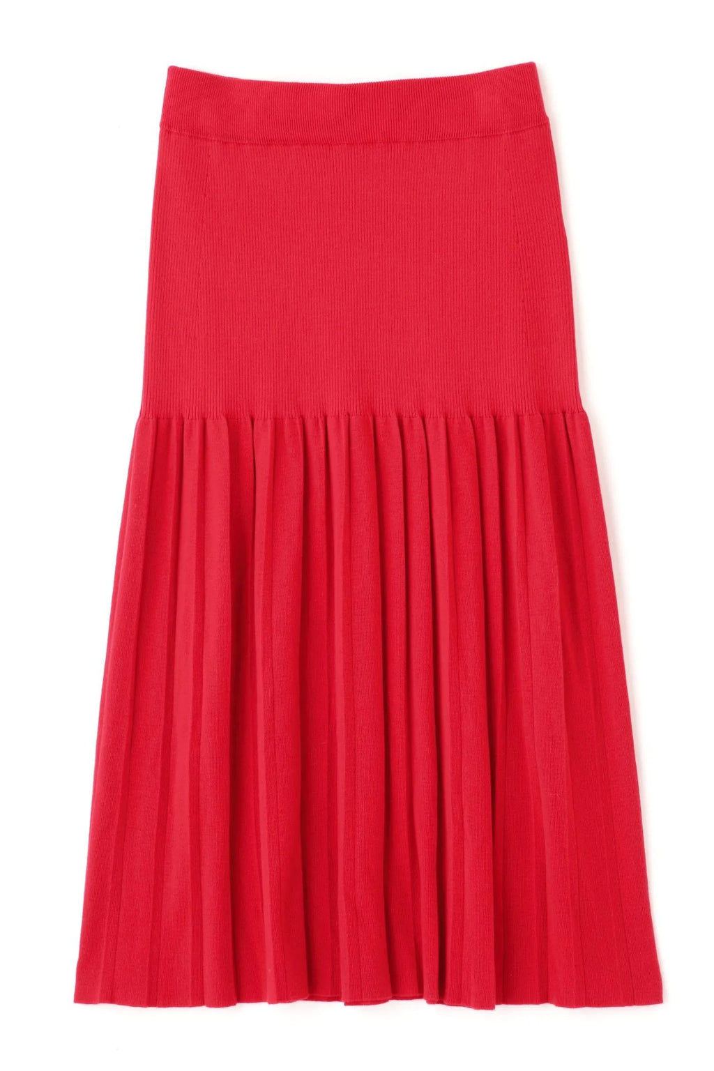 Knit pleated skirt P3063