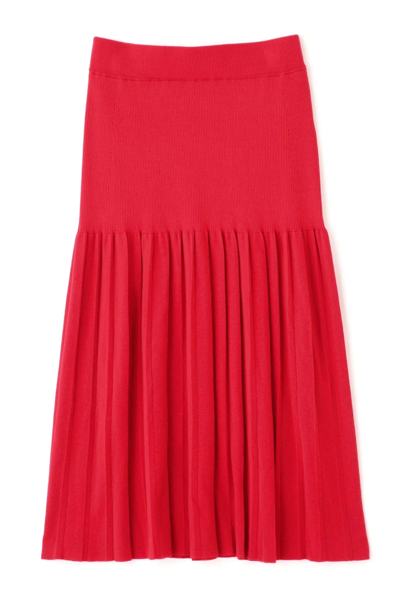 Knit pleated skirt P3063