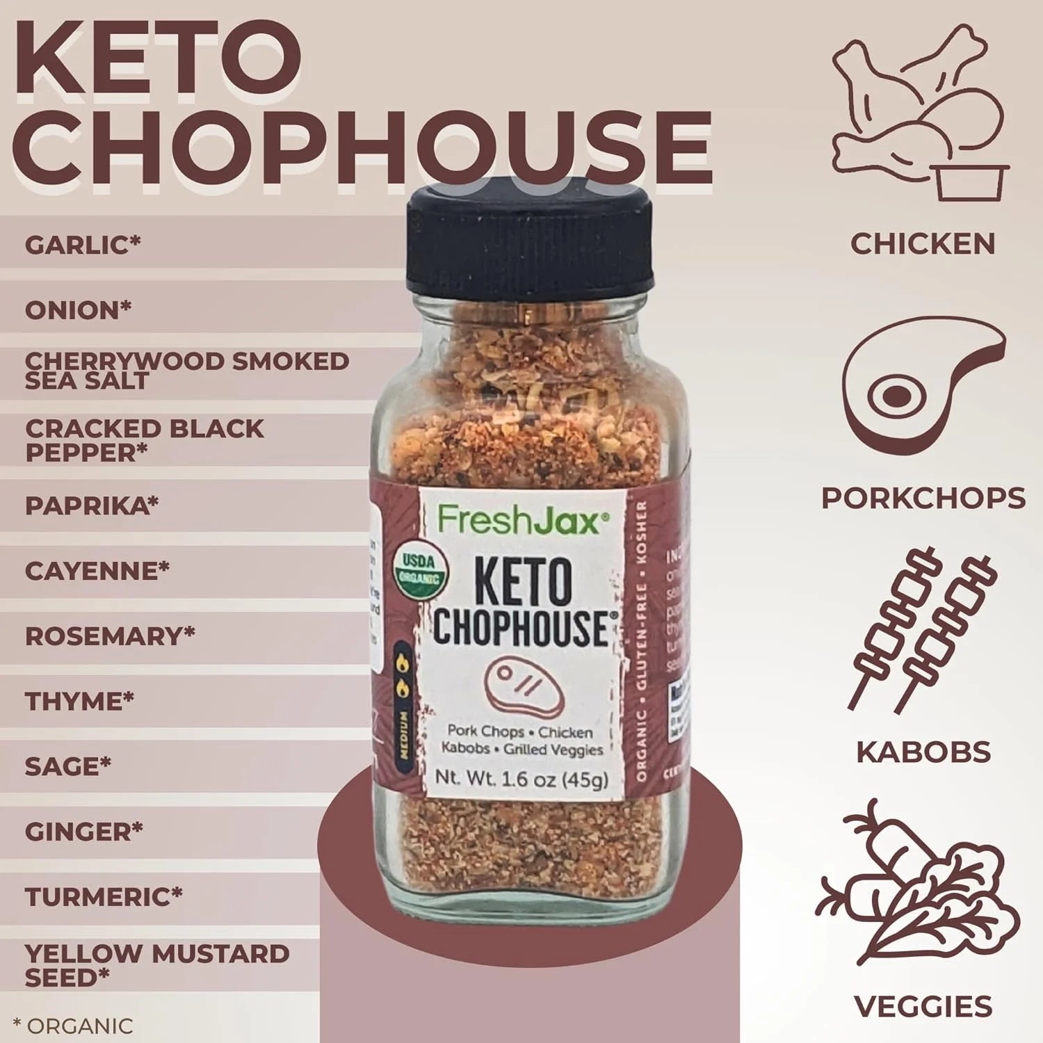 Pack of 5 Organic Keto Seasoning Gift Set V19966