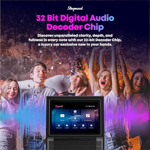 Portable Bluetooth Karaoke Machine with 2 Wireless Microphones N63836