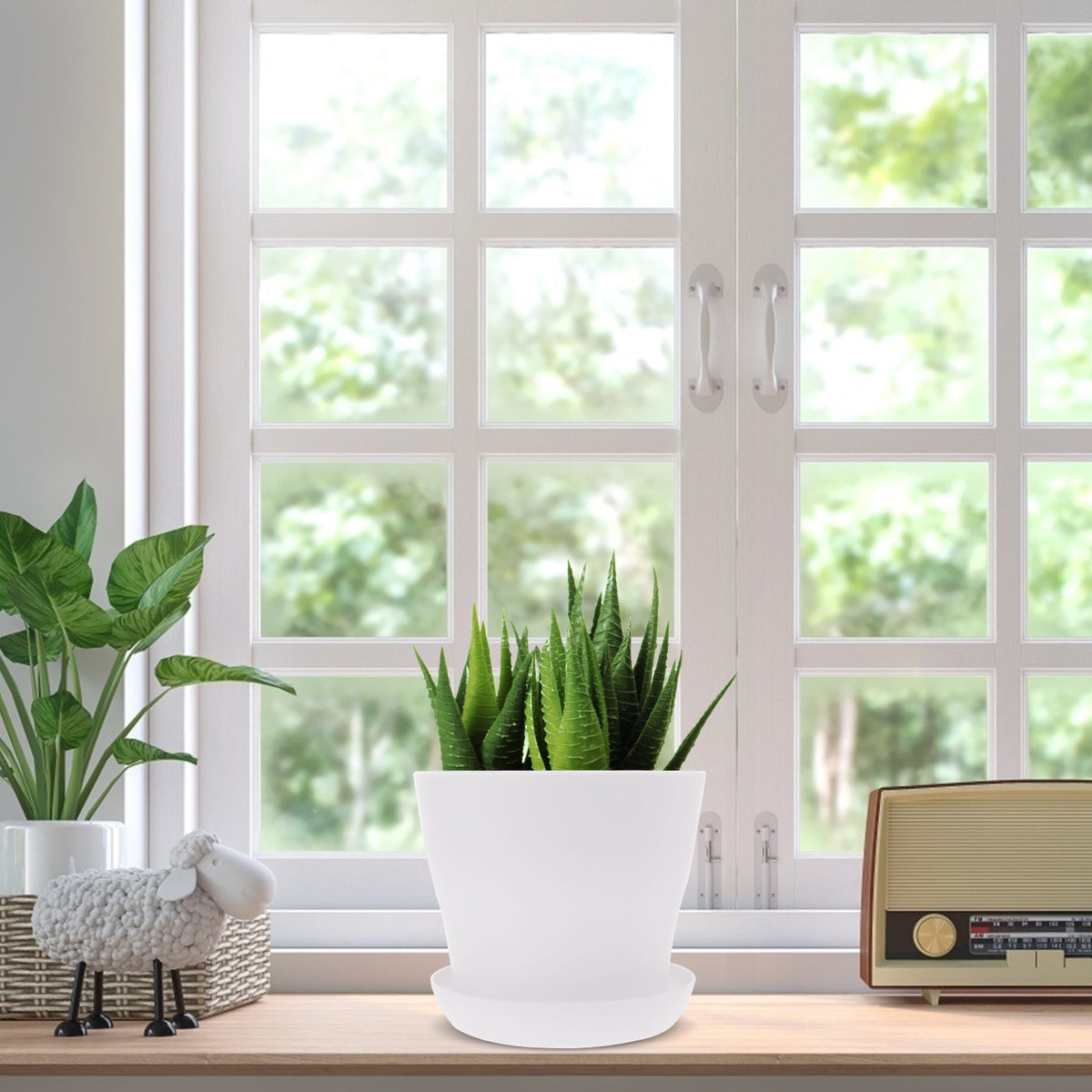 White 10 Pcs Flowerpot Y121506