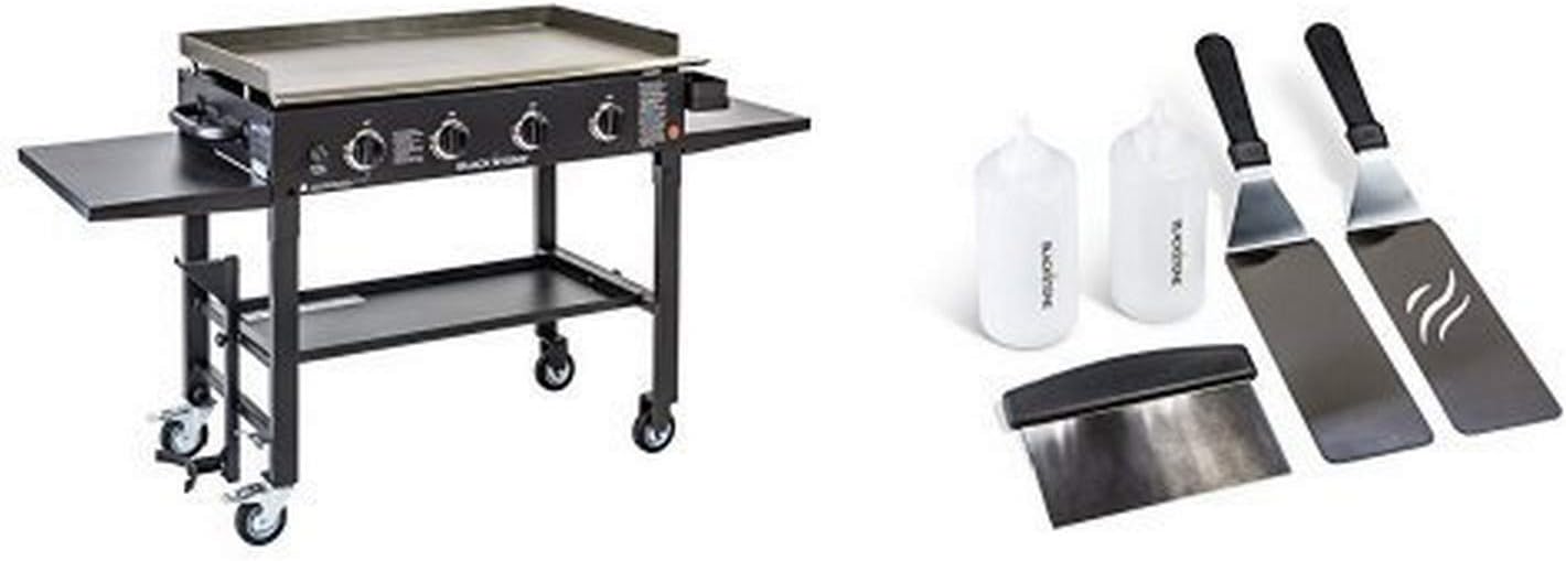 36 inch Outdoor Flat Top Gas Grill Griddle Station - 4-burner - Propane Fueled O504