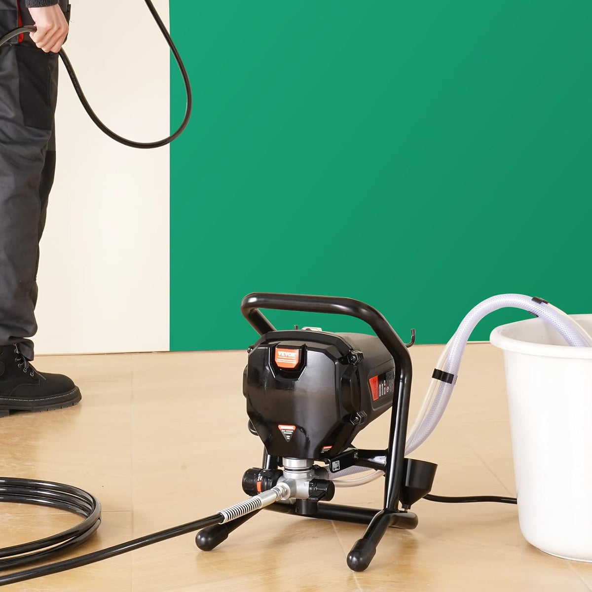 Stand Airless Paint Sprayer, 3000PSI 750W Electric Airless Sprayer E10297