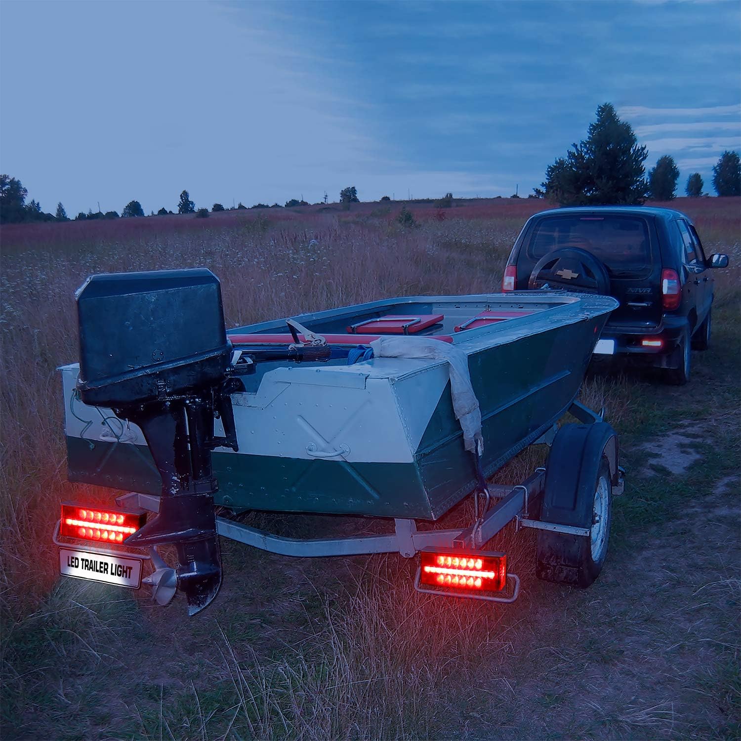 Submersible LED Trailer Light Kit, Waterproof Tail Lights W904093